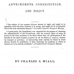 Miall, Charles Septimus. The Proposed Slave Empire, 1863.